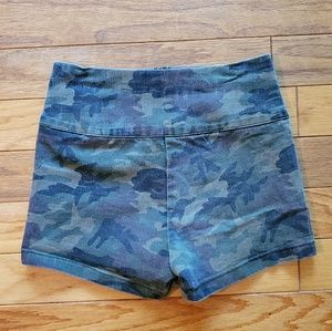 High Waist Camo Shorts